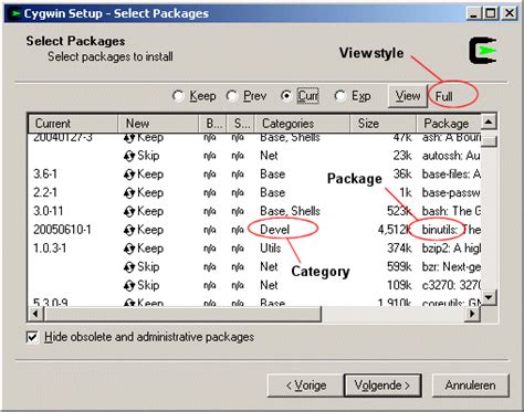 whats a test package in cygwin|cygwin package management.